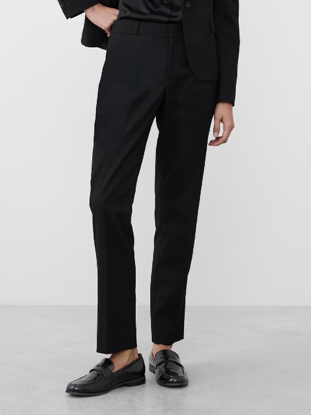 Banana Republic RYAN Women's Trousers Wool Size 0 Navy